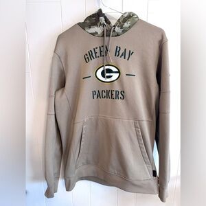 NFL Green Bay Packers Salute To Service Nike Sideline Athletic Sweatshirt Camo M